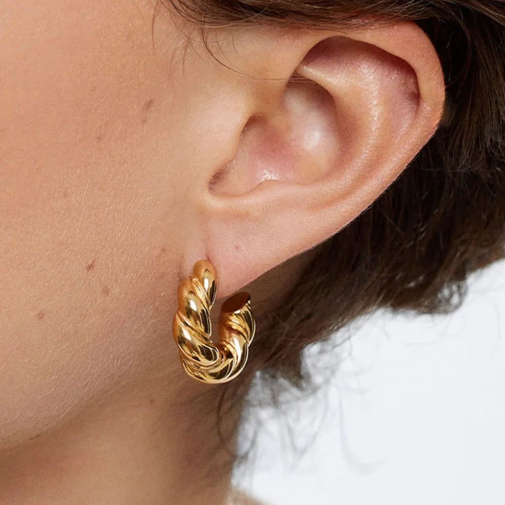 Croissant Hoop Earrings