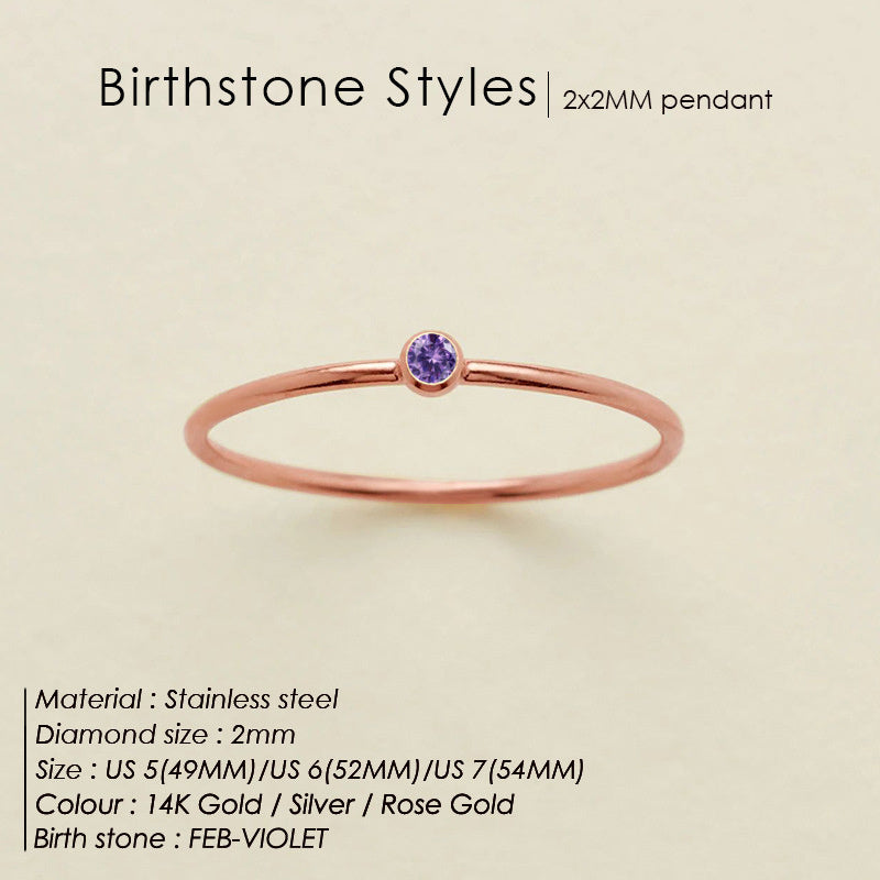 Delicate Birthstone Ring