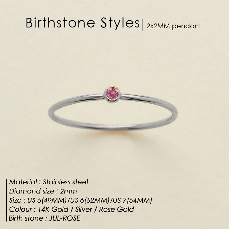 Delicate Birthstone Ring