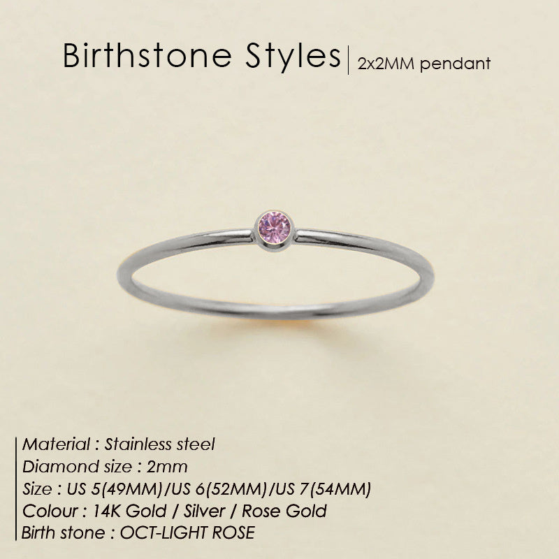 Delicate Birthstone Ring