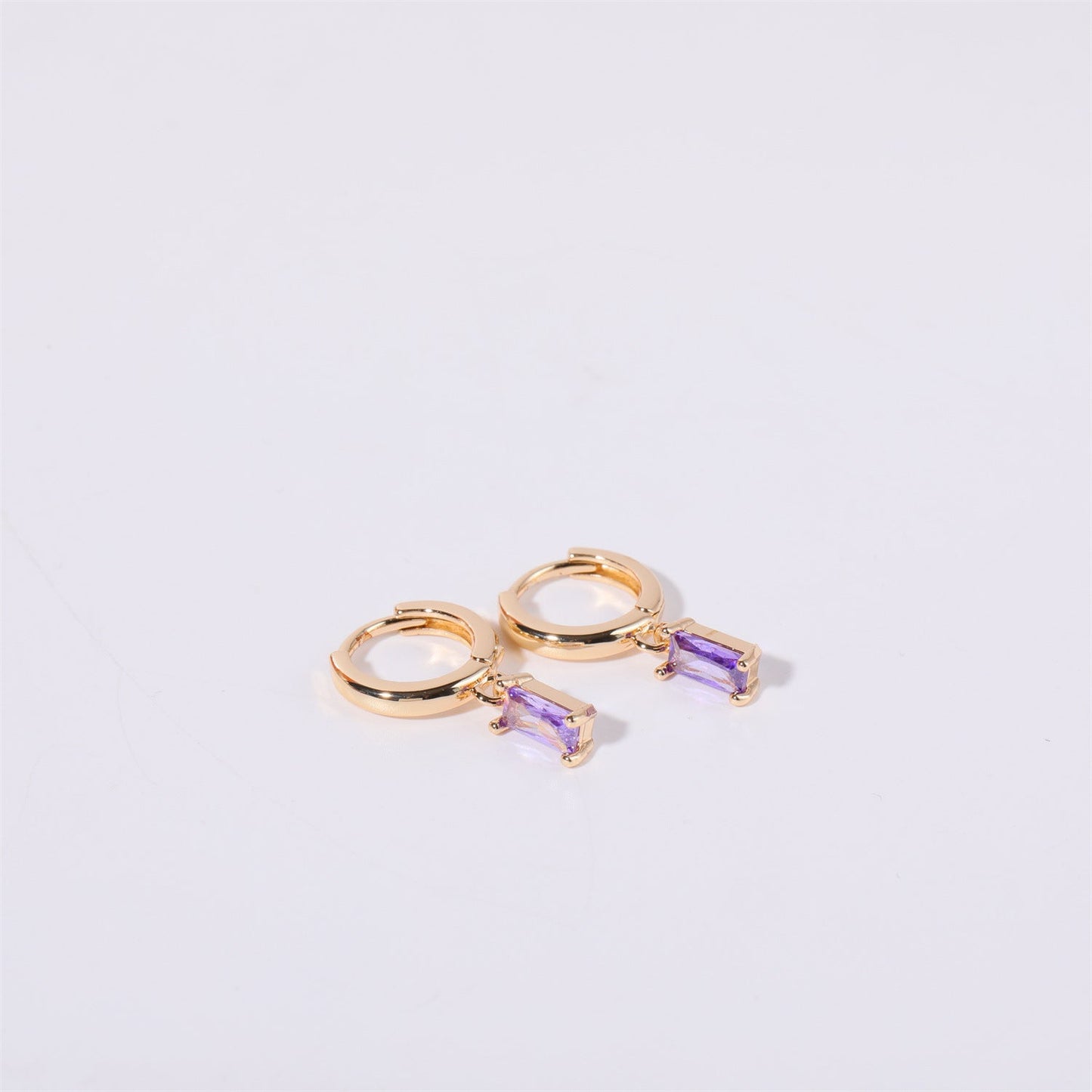 Gemma Birthstone Huggies