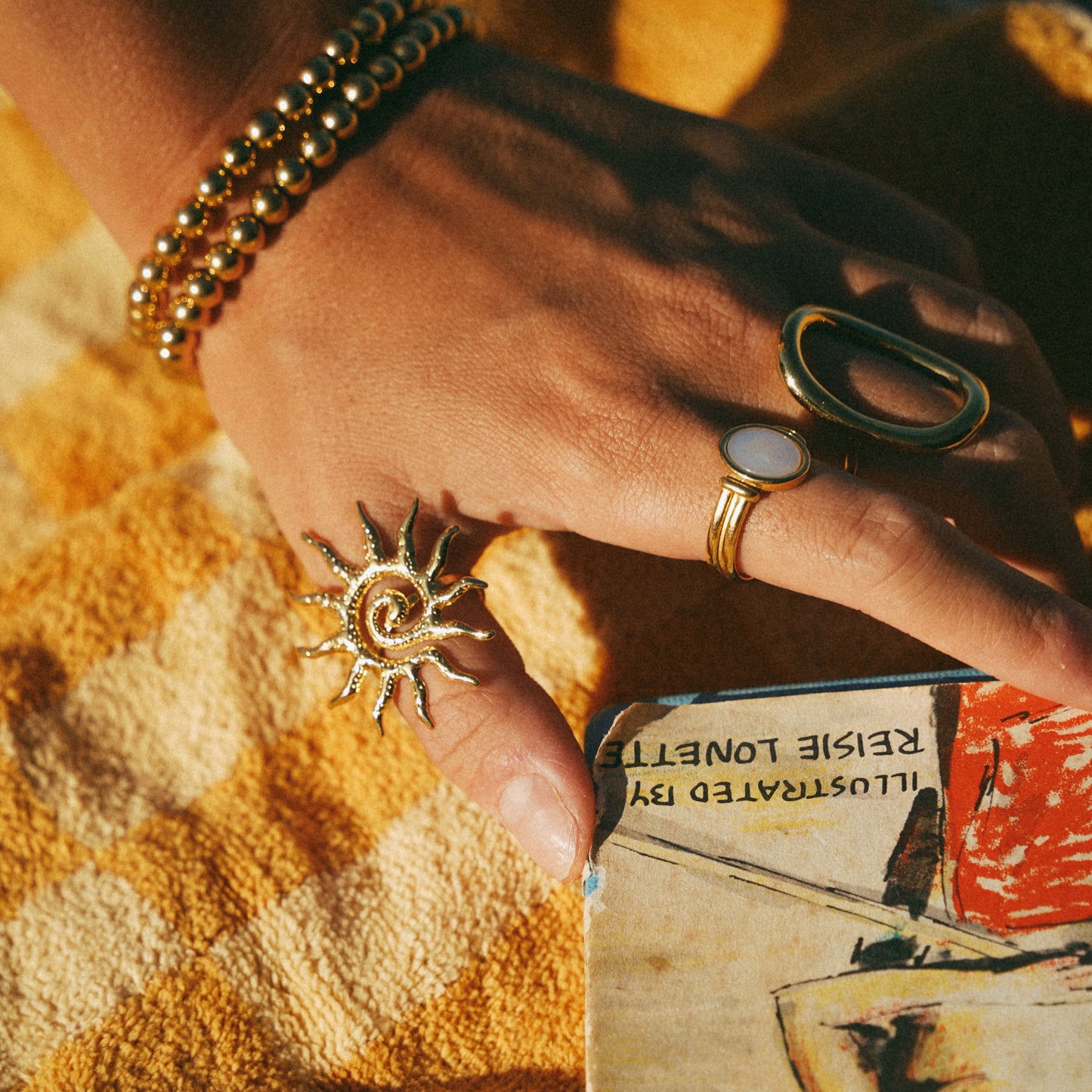 Ocean Mother Of Pearl Ring