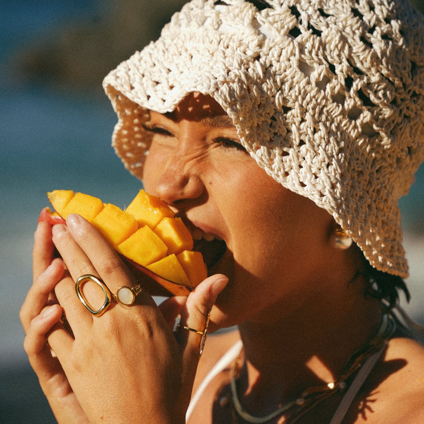 Ocean Mother Of Pearl Ring